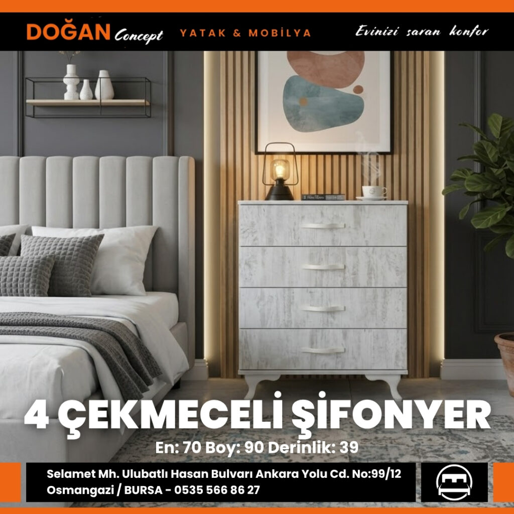 4 Çekmeceli Şifonyer