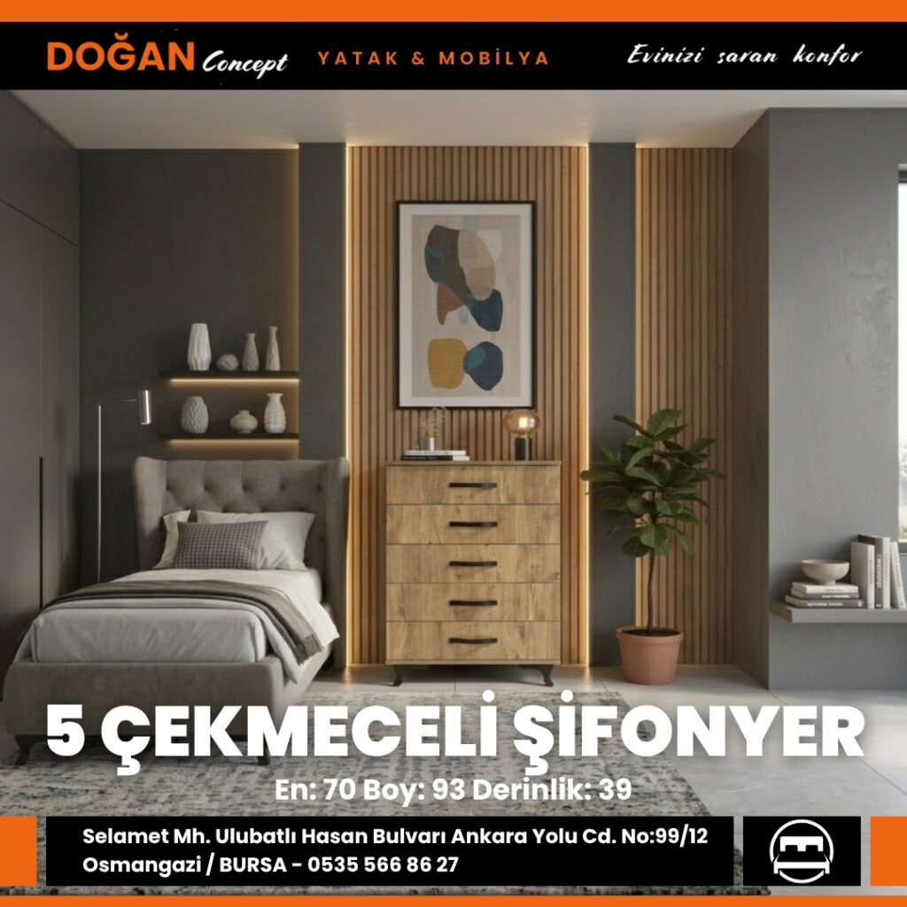 5 Çekmeceli Şifonyer